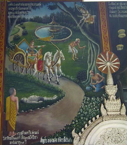 Ausritt des Prinzen Siddharta